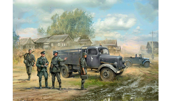 Группа армий Центр (лето 1941 год). Набор для сборки двух автомобилей с фигурами