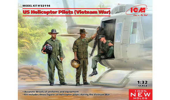 US Helicopter Pilots (Vietnam War) (100% new molds)